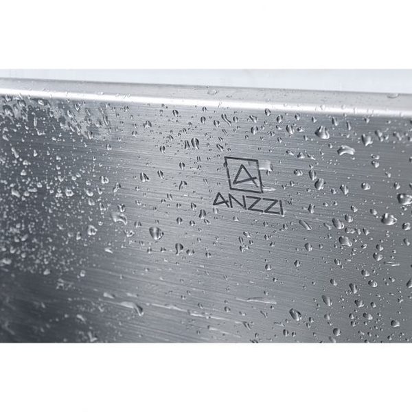 Anzzi Moore Undermount 32" 50/50 Double Bowl Kitchen Sink in Brushed Satin K-AZ3218-2B